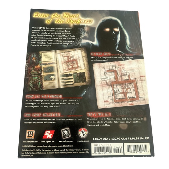 5 for $30 The Darkness Official Strategy Guide, BradyGames - Picture 2 of 2